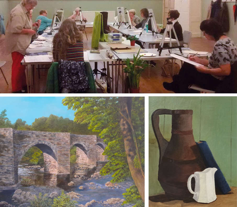Afternoon Painting and Drawing Class at Barnstaple Baptist Church - Quay Drawing