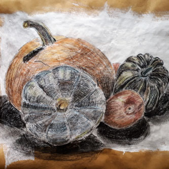 Barbara's mixed media still life Quay Drawing