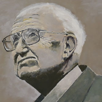 Mike's Portrait Acrylic painting on canvas board made at Barnstaple Baptist Church Quay Drawing