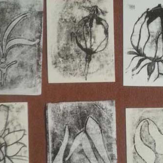 Mono Prints at Cafe Collective Quay Drawing