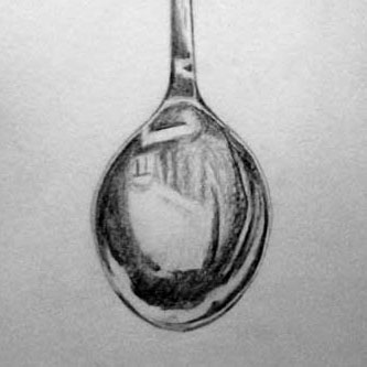 Spoon and Reflection Drawing Quay Drawing