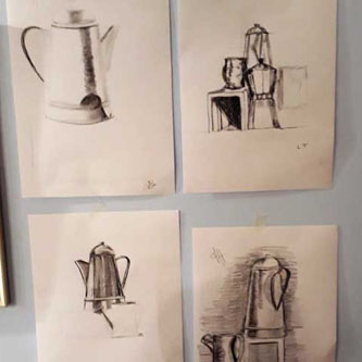 Still Life at Cafe Collective Quay Drawing