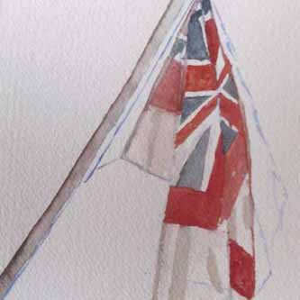 Uk Naval Flag Quay Drawing